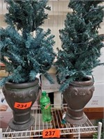2 X'S BID 42" LIGHTED CHRISTMAS TREES