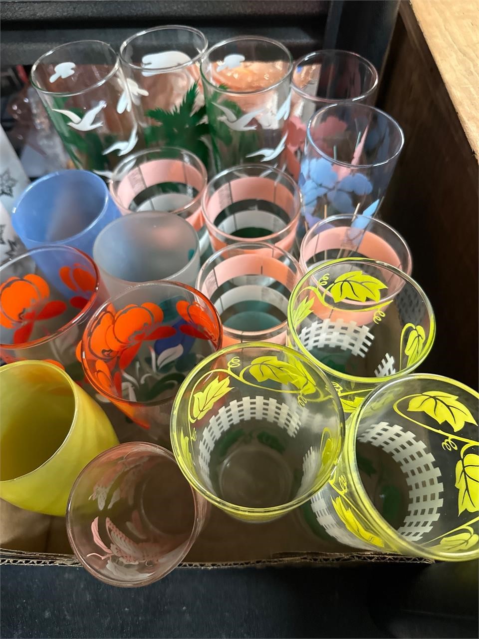 Vintage glass tumblers