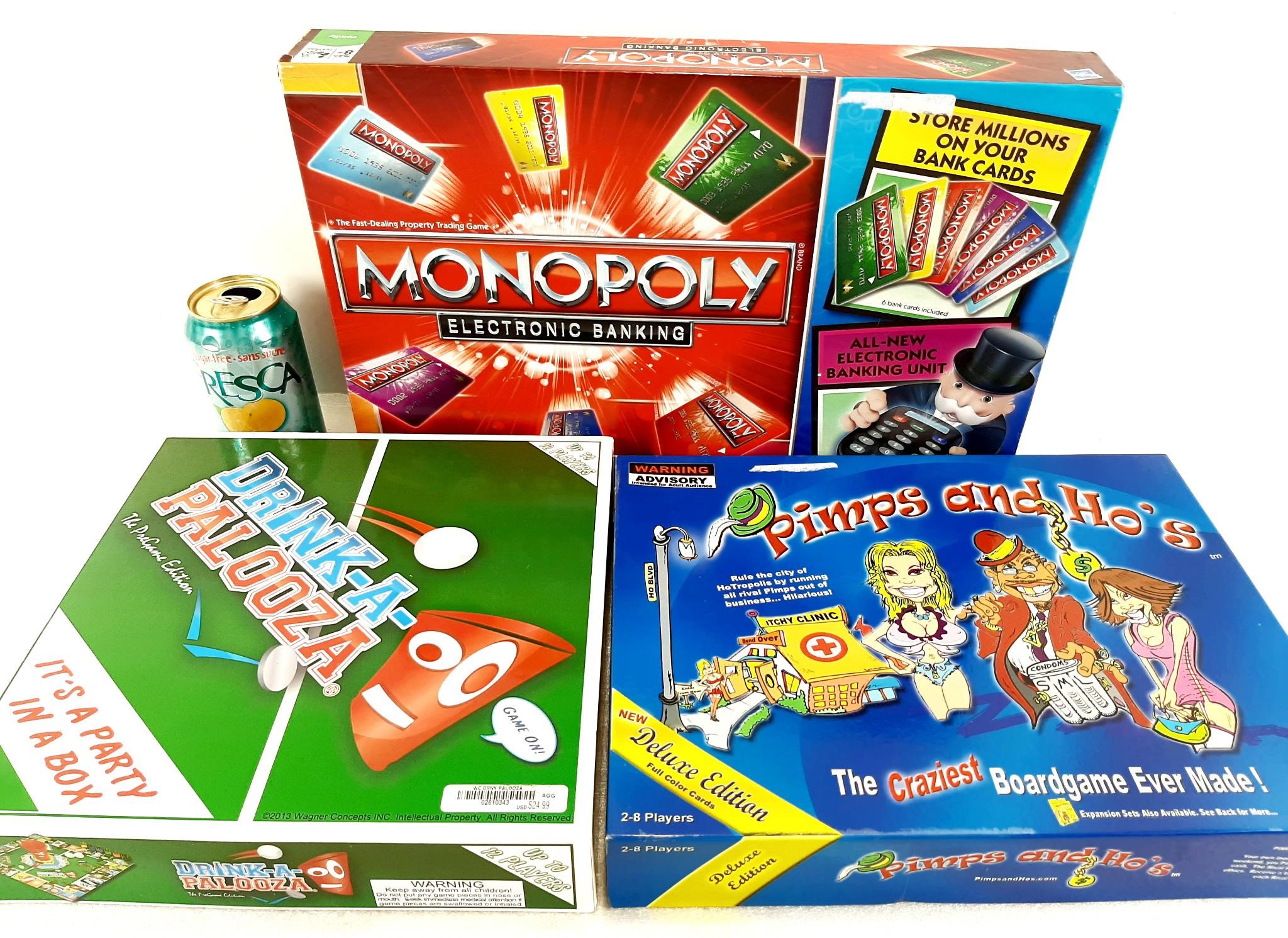 3 jeux de société dont Monopoly