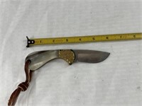 Reed Lock Blade Knife w/sheath