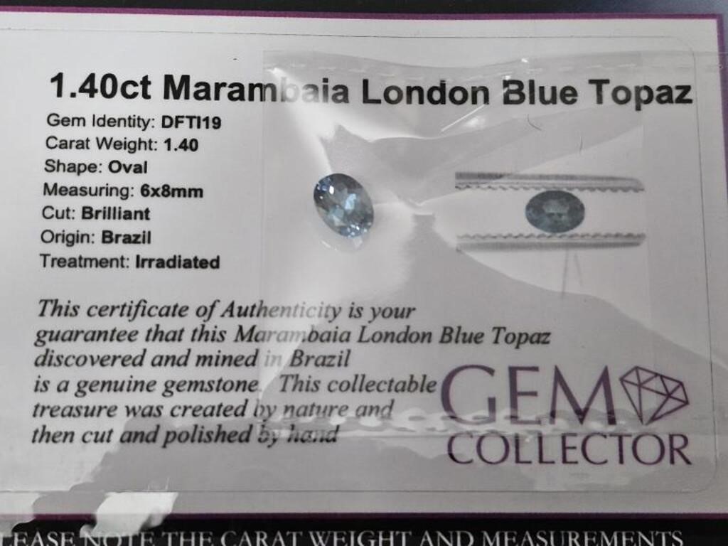 1.40ct Marambaia London Blue Topaz