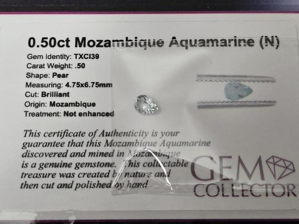 .50ct Mozambique Aquamarine