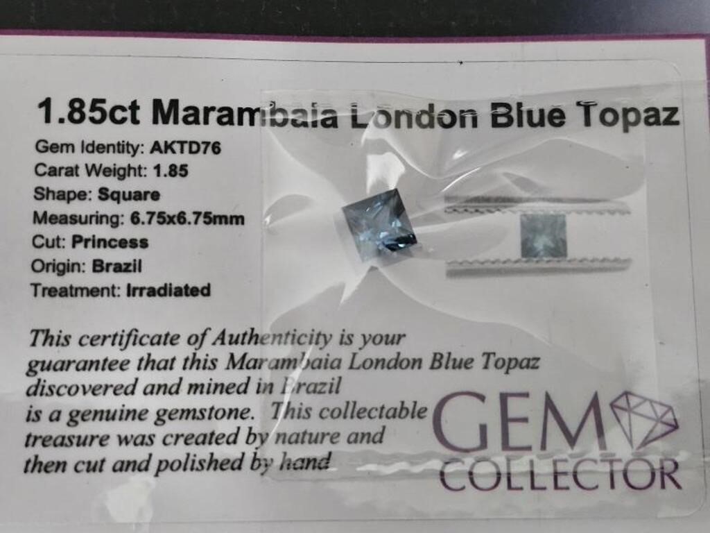 1.85ct Marambai London Blue Topaz