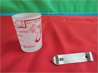 Holiday Beer opener & Shot Glass