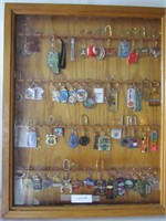 Large Key Chan Collection in Display Cabinet