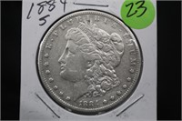 1884-S Key Date Morgan Silver Dollar