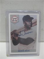 Signed Monte Irvin Baseball Card W/ COA