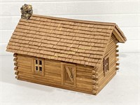 Cool Hand Made Lighted Log Cabin
