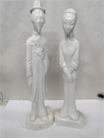 Oriental figurines 17 in tall