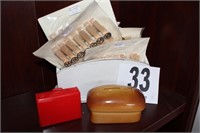 Desktop Letter Caddy, Clothes Pin Clips & (2)