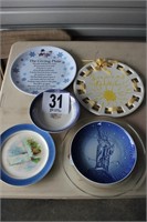 (3) Serving Plates & (3) Assorted China Pieces in