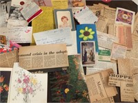 HUGE VINTAGE NEWSPAPER CLIPPINGS & MANY OTHER EPHE