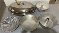 Silver / Steel Kitchenware - Group of 5