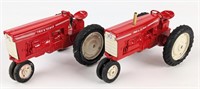 (2) Repainted 1/16 Tru-Scale Narrow Front Tractors