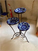 Moasic Tile 3-Tier Bird Bath