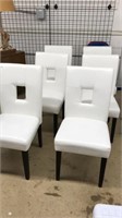 6 UPHOLSTERED DINING CHAIRS