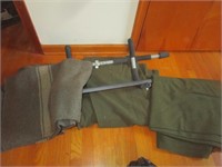 OLD ARMY BLANKETS & EXERCISE ITEM
