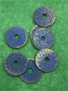 RATION TOKEN - WWII (7 PCS)