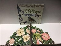 SPRING DOOR CORNER ART AND WALL HANGING