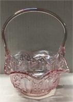 PINK GLASS BASKET