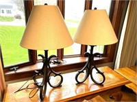 pair- HD cast iron lamps
