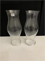 HURRICANE GLASS, 17" H, TIMES 2