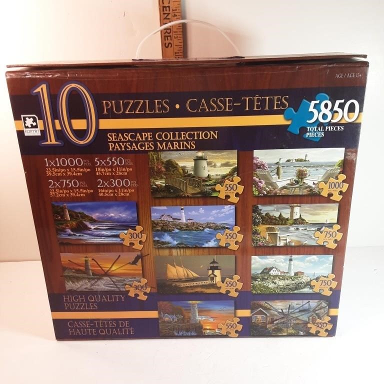 10 puzzles in a box