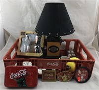 Coca-Cola Crate, Harley-Davidson Lamp & More