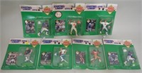 (7) 1995 Starting Lineup Football Figures On Cards