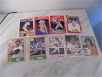 Lot 9 Baseball Cards