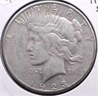 1923 S PEACE DOLLAR VF