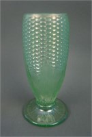 N Corn Vase w/ Stalk Base – Ice Green (very scarce