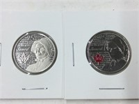 2013 Laura Secord Colured & Reg. Can. 25 Cents