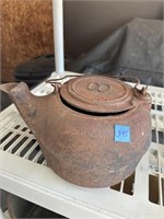 Antique Iron Tea Kettle