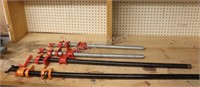 Steel Pipe Clamps 3/4" - Two Sizes - Lengths