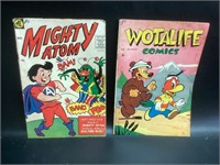Mighty Atom 1958 & Wotalife #5,Grade 1.5