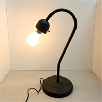 Desk lamp curved works no shade