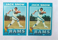 1971 Topps 2 Jack Snow Cards #44
