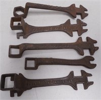 Lot of 5 Implement Wrenches