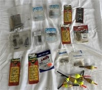 Various fishing hooks, and lures