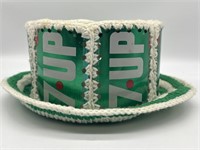 7 UP Crocheted Top Hat