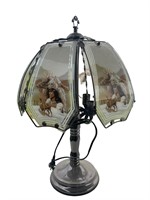 Vintage Wolf Touch Lamp Glass Shade
