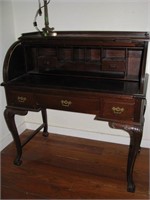 Beautiful, roll top desk, Queen Ann legs