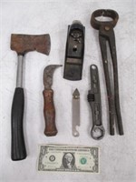 Lot of Vintage Tools - Hatchet, Stanley No 220