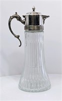 S.P Italy Tall Glass Wine Carafe W. Ice Cube Tube