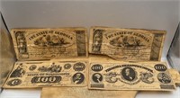 FOUR 1862 $100 Dollars the States of Mississippi,