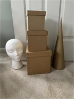3 Size Box, 1 Cone, Head