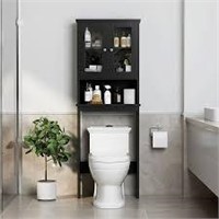 Sobaniilo Over Toilet Storage Cabinet  Black