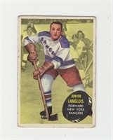 1961 Topps Junior Langlois Hockey Card