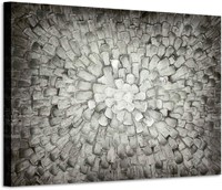 Dark Abstract Canvas Wall Art 36" W x 24" H